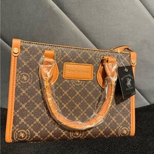 Beverly Hills Polo Club Brown and Tan Satchel